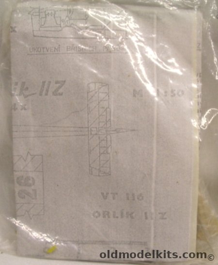 Unknown 1/50 VT-116 Orlik IIZ Glider plastic model kit